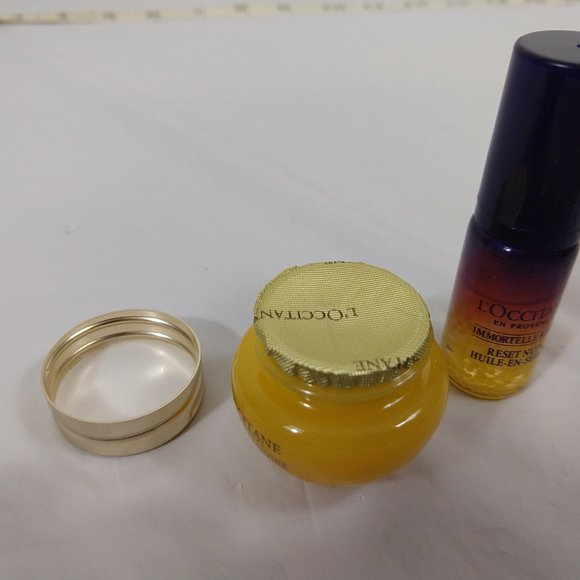 L'Occitane Immortelle Devine Cream, Reset Overnight Serum Travel Size - Picture 5 of 6